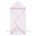 100% coton rose capuche bébé serviettes de bain
